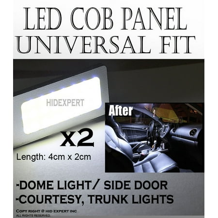 ICBEAMER 2x White LED 40mm Panel High Power Lights Interior Map/Dome/Door Light E#7