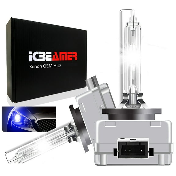 ICBEAMER 30000K D1R D1C D1S Xenon HID Direct Replacement Replace OEM Headlight Low Beam light bulbs [Color: Dark Blue]