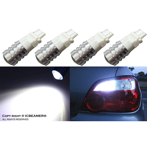ICBEAMER 3157 LED Bulbs, 4 pcs ICBEAMER 3056 3156 3157K 4057 4157 Extremely Bright White Projector For Turn Signal Blinker Light