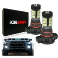 thumbnail image 1 of ICBEAMER 5201 5202 LED Fog Light Bulbs Extremely Bright H16 LED Bulb High Power 50W 12V LED 9009 5202 Bulb for Signal, Turn, Brake, Parking, Tail, DRL Fog Lights, Bright White (Set of 2), 1 of 7