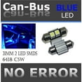 thumbnail image 1 of ICBEAMER Canbus Doom 31 mm 2 LED BLUE COLOR License Plate or Interior Doom Light, 1 of 7
