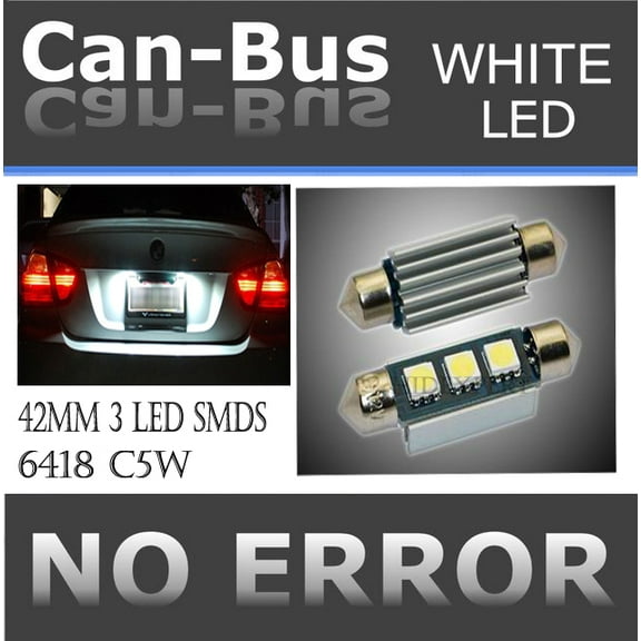 ICBEAMER FESTOON 42 mm 3 SMD BLUE COLOR License Plate or Interior Doom Side Door Light