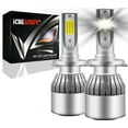 thumbnail image 1 of ICBEAMER H7 12V 36W LED COB Canbus Super White 6000K Direct Replace existing OEM Halogen Headlight Light Bulbs Lamps, 1 of 9
