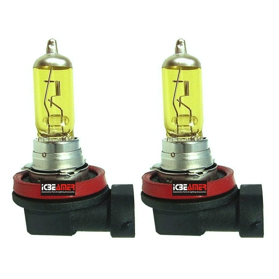 ICBEAMER H9 12V 55W Super Yellow For Auto Direct Replacement Can Replace OEM Halogen Light Bulbs [Pack of 2 pcs]