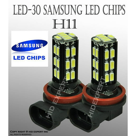 ICBEAMER LED H11 18 SMD Super Xenon White Fog Light ONLY Bulbs Free Shipping U.S.