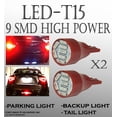 thumbnail image 1 of ICBEAMER Red T15 906 579 901 908 9 LED Super Bright 9-SMD LED Parking Light Bulbs [2 Pairs], 1 of 7