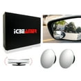 thumbnail image 1 of ICBEAMER Side Rear View Blind Spot Mirrors 2.5" Round HD | Convex Glass Frameless design rearview Car Door mirrors | Perfect rearview for larger image and traffic safety. (2 pack), 1 of 8
