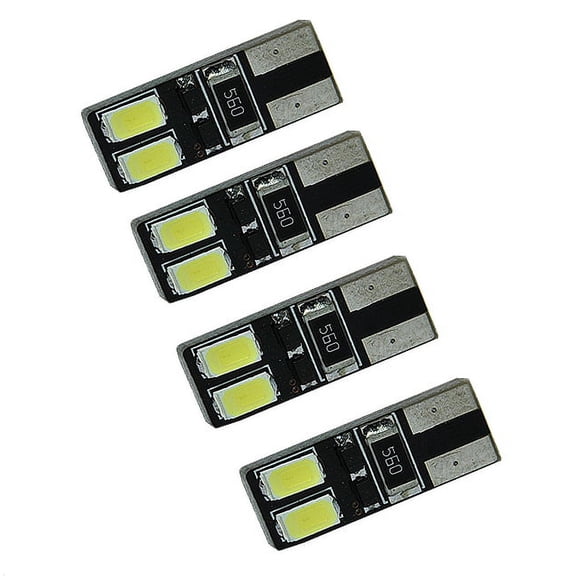 ICBEAMER two pairs 4 pcs CANBUS T10 168 920 921 5 LED Super Bright 6-SMD LED Bulbs