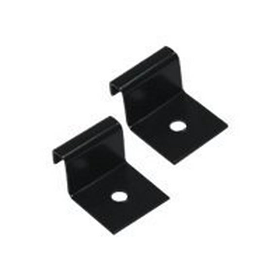 ICC 4 in. Metallic Wall Bracket - Black (2-Pack)