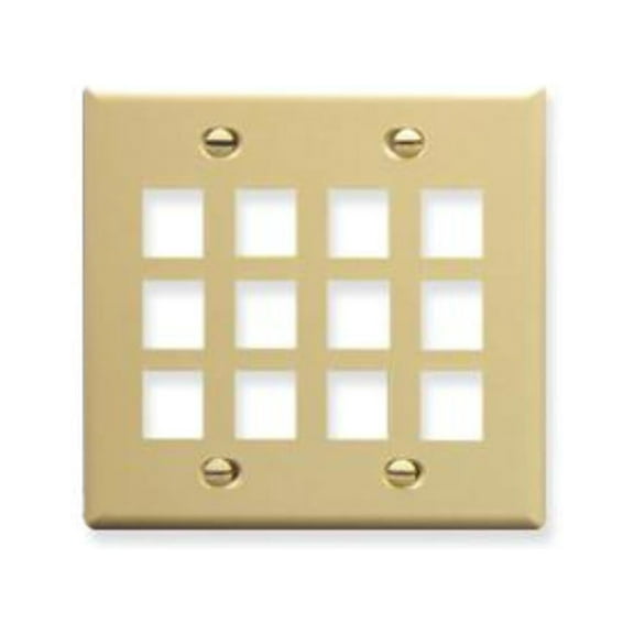 ICC IC107F12IV - 12Port Face - Ivory