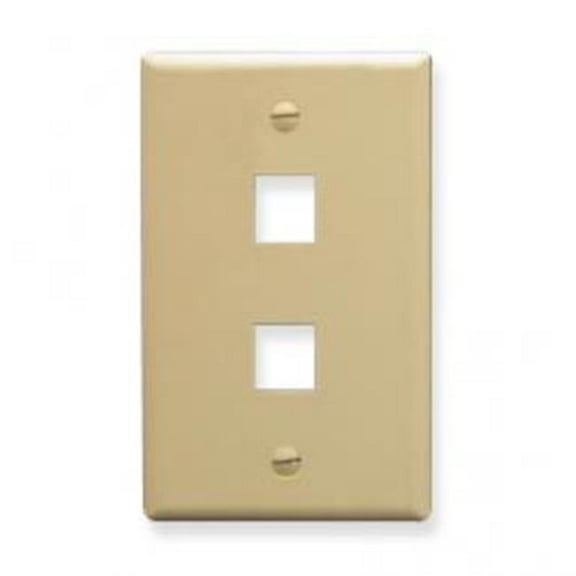 ICC IC107F02IV - 2Port Face Ivory