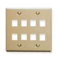 thumbnail image 1 of IC107FD8IV - 8 Port Face Ivory, 2-Gang, 1 of 3