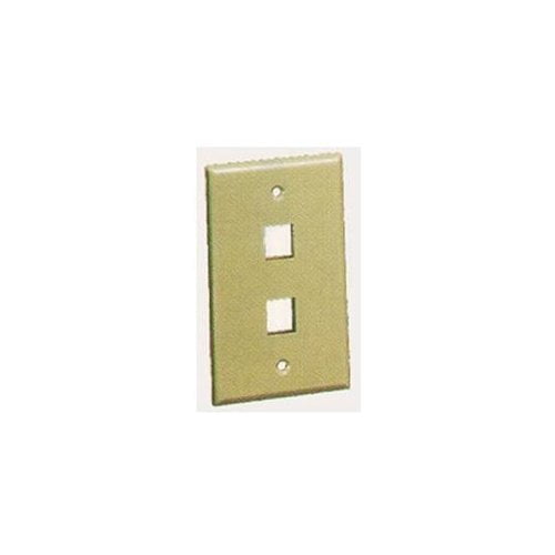 ICC IC107B9FWH Nickel Plated F Type Module 3 GHz White Blue Insert ...
