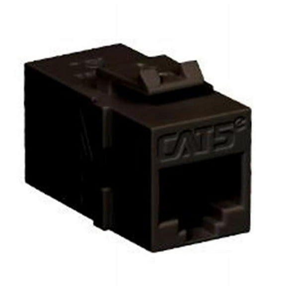 ICC IC107C5EBK Cat 5e Rj-45 & Rj-45 Modular Coupler, Black