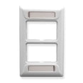 thumbnail image 1 of ICC-IC108F02WH-FACEPLATE- ELITE- 1-GANG- 2-PORT- WHITE, 1 of 1
