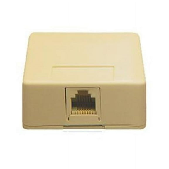 ICC SURFACE MOUNT JACK, 6P6C, IVORY