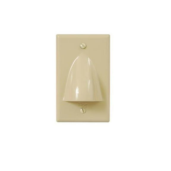 ICC IC640BSSIV Bulk Nose Faceplate Single/Double Gang Cream Glossy