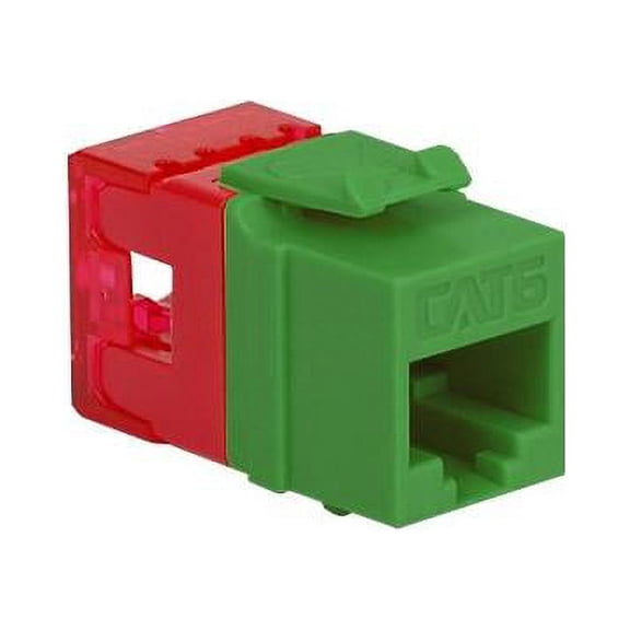 ICC ICC-IC107F6CGN CAT6 RJ45 Keystone Jack for HD Style Module, Green - Pack of 25