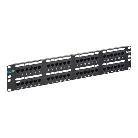 ICC ICC-ICMPP485EV Patch Panel Cat 5e - 48-Port - 2 RMS - Pack of 6