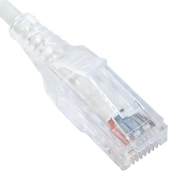 ICC ICC-ICPCSY01WH White 1ft Slim Cat 6 Network Patch Cables (10 Pack)