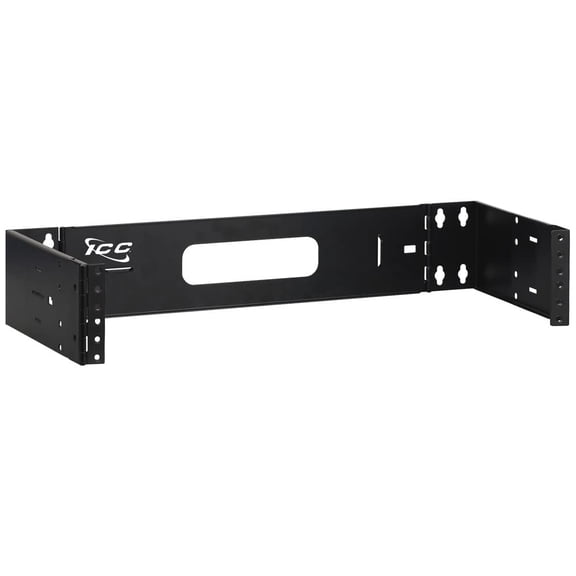ICC Mounting Bracket for Cable Manager- Patch Panel- Router- Switch - Black (ICCMSABR62)