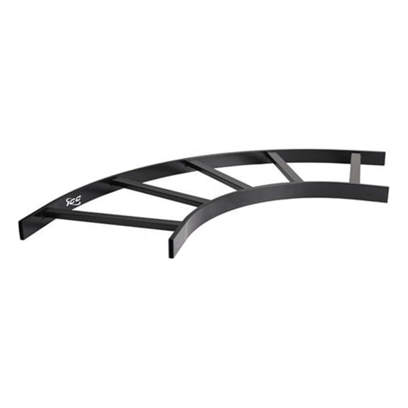 ICC ICCMSLFT90 Ladder Rack Runway 90?? Flat Turn 16 Gauge Steel Black 12" Wide