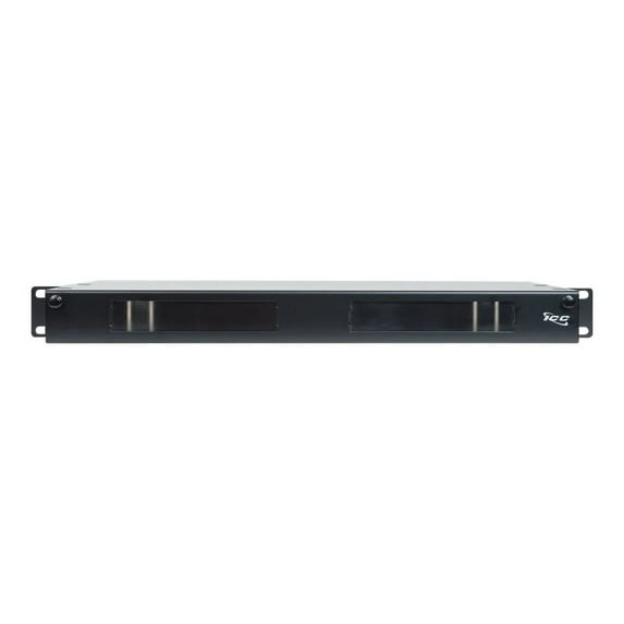 ICC ICFORE41RM - Fiber-optic enclosure - rack mountable - black powder coat - 1U - 19"