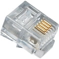 thumbnail image 1 of ICC ICMP6P4CFT Phone Connector - 100 Pack - 1 x RJ-11 Phone Male (ICMP6P4CFT), 1 of 1
