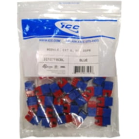 ICC Module, CAT 6, HD, 25 PK, Blue (IC107F6CBL)