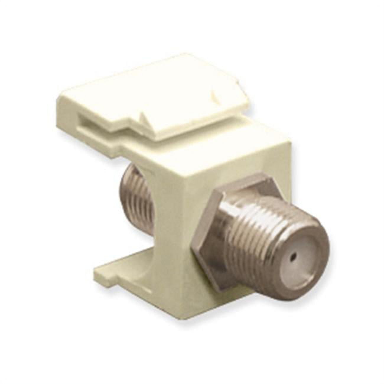 ICC RG-59/RG-6 F-Type Connector Keystone Jack Module; Wall/Screw Mount ...