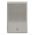 thumbnail image 1 of ICC Stainless Steel Faceplate Blank in Single Gang, 1 of 4
