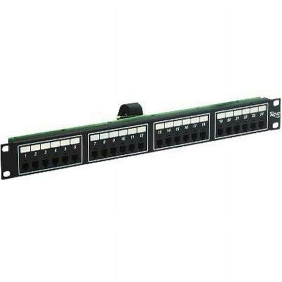 ICC Voice 8P2C Patch Panel with Female Telco in 24 Ports and 1 RMS (icmpp24tf2)