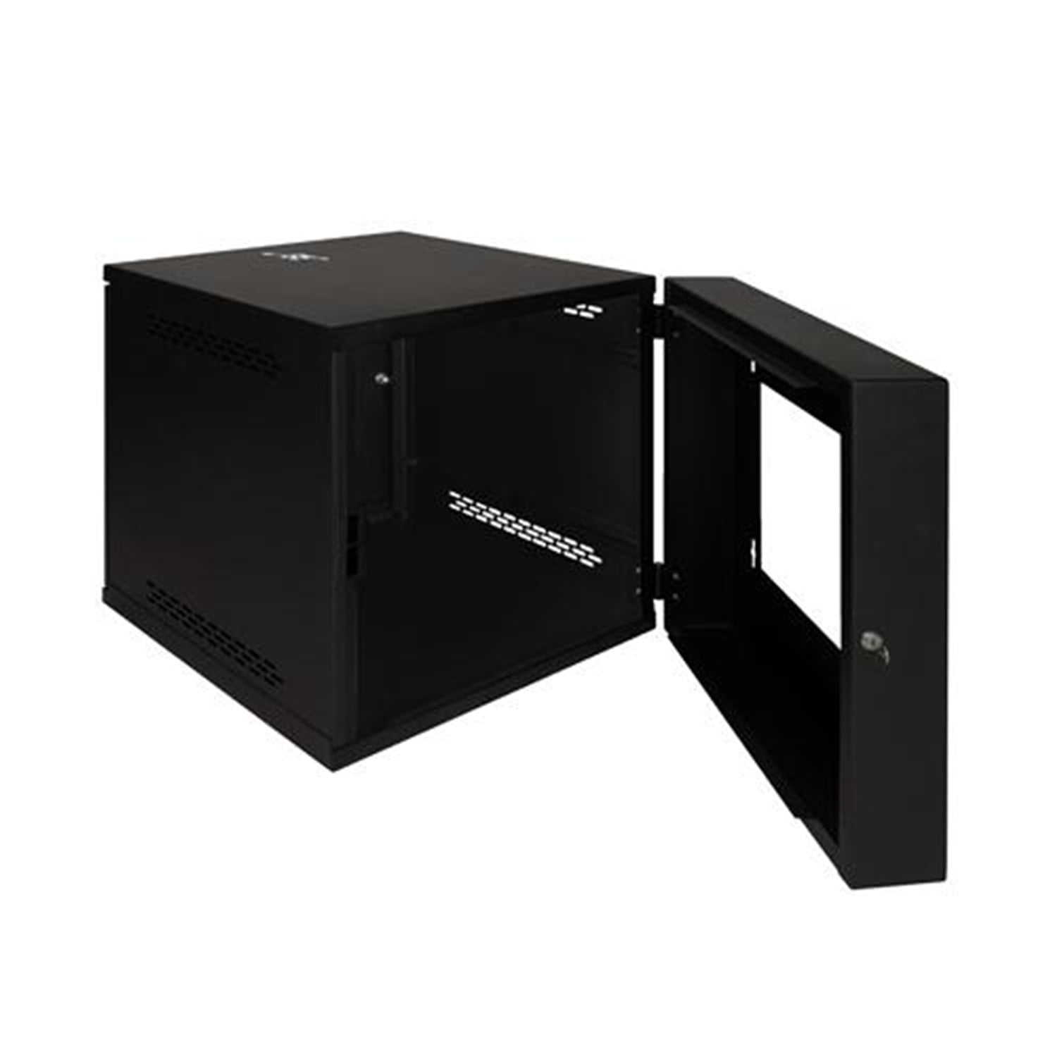 ICC - Rack cabinet - wall mountable - black - 12U - 19