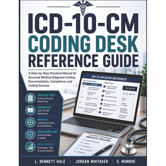 ICD-10-CM Coding Desk Reference Guide: A Step-by-Step Practical Manual for Accurate Medical Diagnosis Coding, Documentat, (Paperback)