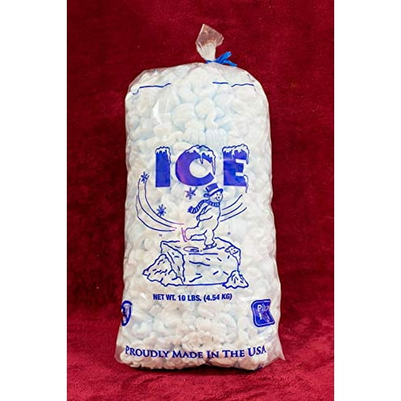 ICE BAGS & E-Z ICE BAGGER The Original BG-10 10LB WICKETED ICE Bags/Bottom Gusset / 1000 Bags with Free Twist Ties