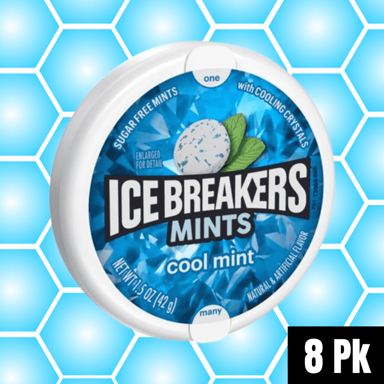 ICE BREAKERS Cool Mint Sugar-Free Mints, 1.5 oz, 8-Pack - Walmart.com