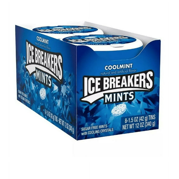 ICE BREAKERS Coolmint Sugar Free Breath Mints, Tin (1.5 oz., 8 ct.)