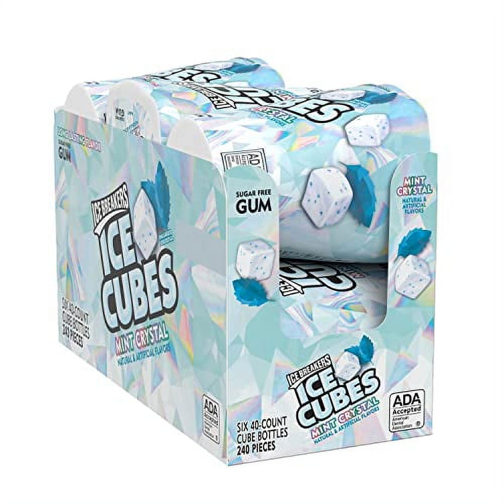 ICE BREAKERS ICE CUBES MINT CRYSTAL Sugar Free Chewing Gum, Made with
