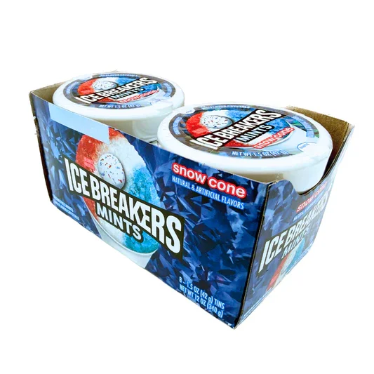 Ice Breakers Snow Cone Sugar-Free Mints, 1.5 oz Tin, 8 Count