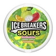 thumbnail image 1 of ICE BREAKERS Sours Green Apple, Tangerine and Watermelon Flavored Sugar Free Breath Mints, 1.5 oz Tins (8 Count), 1 of 5