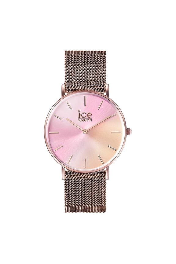 ICE Ballerina Rose Gold Stainless Steel Case with Milanese Strap and Gradient Dial Case 44mm Quartz, Women.