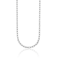 Solidification Ice ICE CARATS 18K Solid White Gold 2.9mm Classic Link Cable Chain Necklace ...