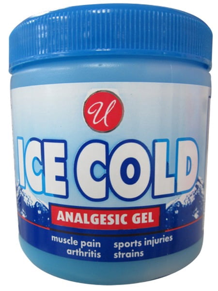 ICE COLD Analgesic Gel Blue Gel 8oz