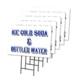 thumbnail image 1 of ICE COLD SODA & BOTTLED WATER 5 Pack Of 18" x 24" Yard Sign & Stake | Advertise Your Business | Stake Included Image On Front Only | Made in The USA, 1 of 3