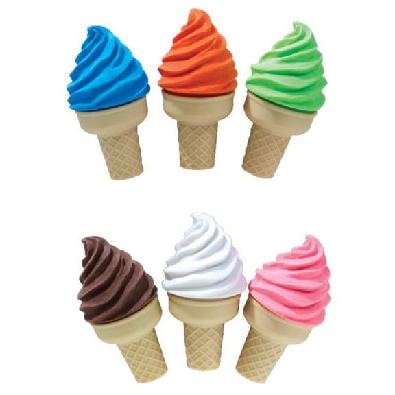 ICE CREAM SHOPPE SCENTED ERASER WITH SHARPENER 12x pcs