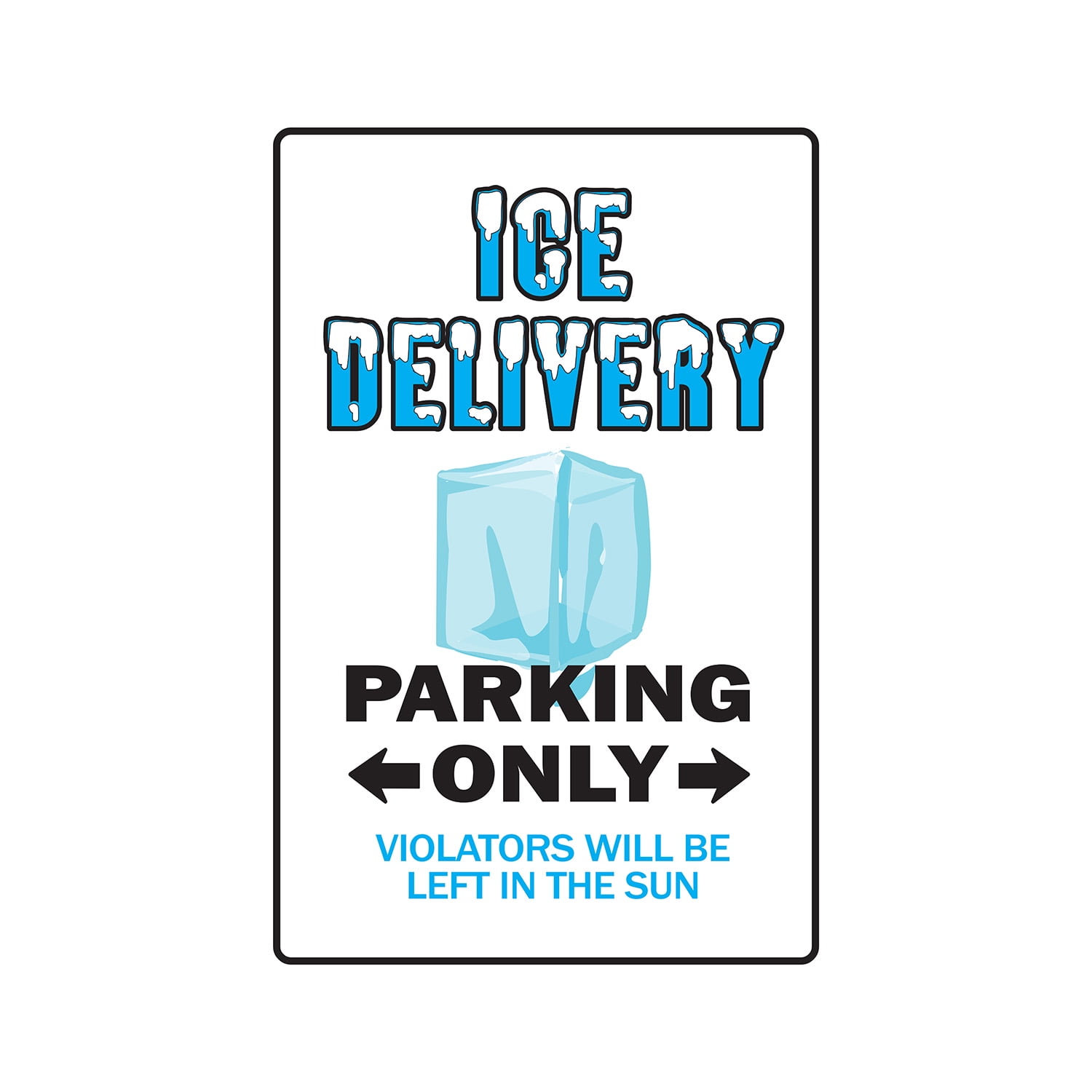 ICE DELIVERY Decal cold icy beer cubes deliver chilly bar keg drink ...