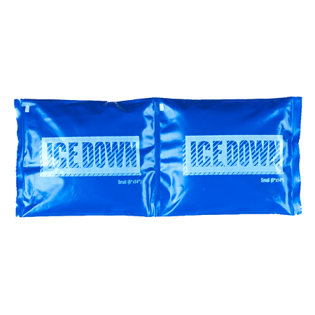 ICE Down Small Reusable Ice Pack for Pain Relief, Cold Therapy for All Muscles and Joints, 14" x 6"