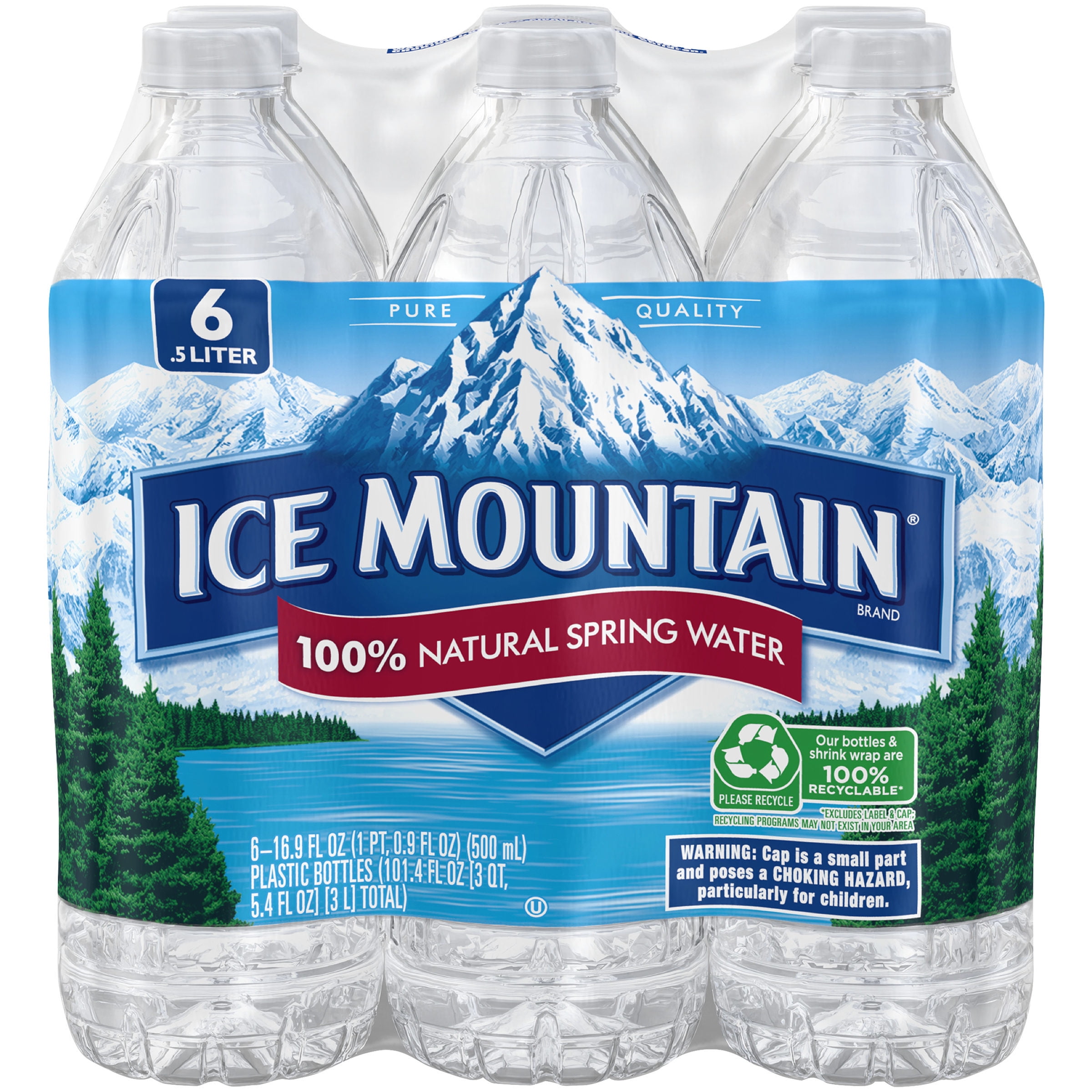 Ice Mountain Brand Distilled Water, 127.99 oz