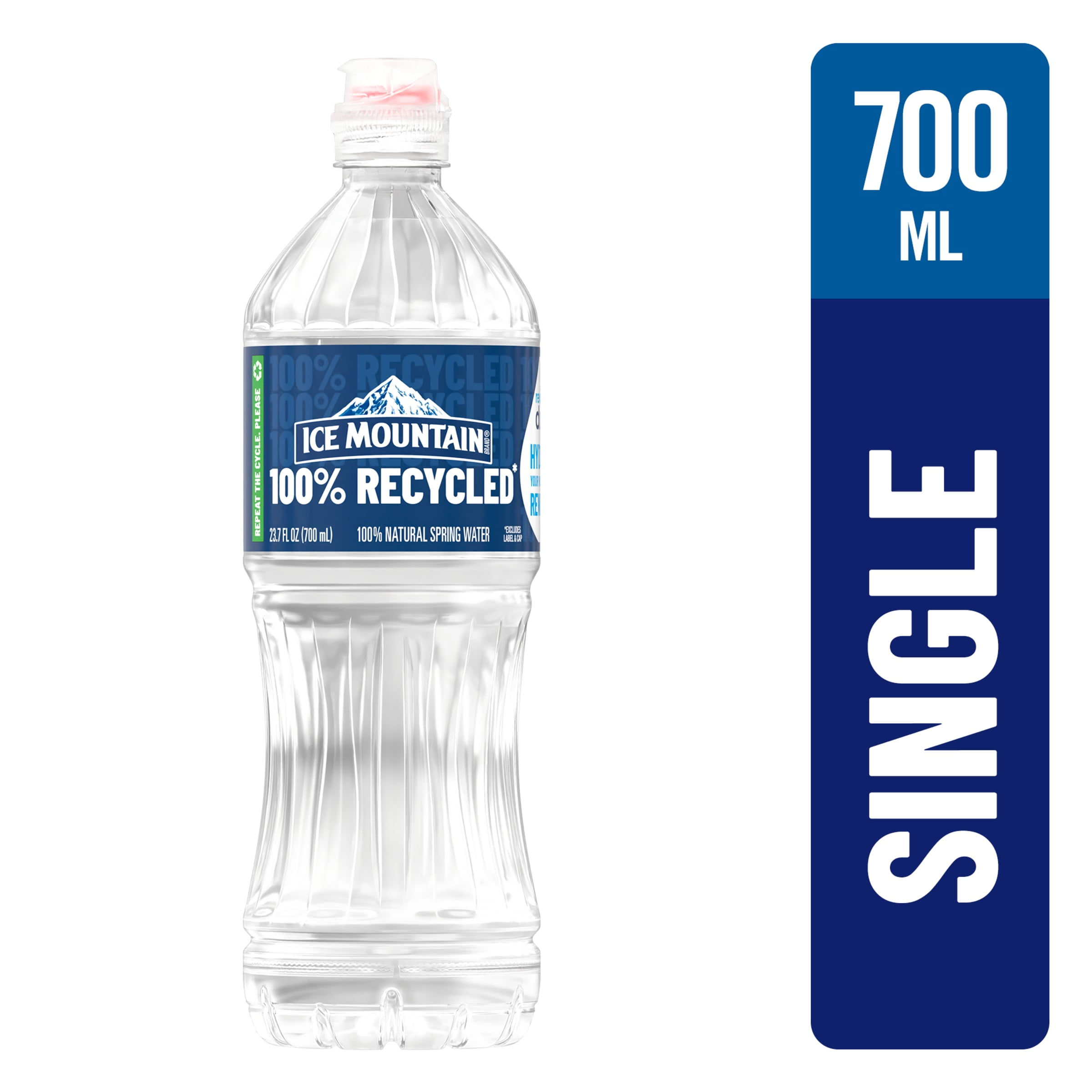 ICE MOUNTAIN Brand 100 Natural Spring Water, 1Liter plastic bottle