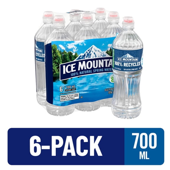 ICE MOUNTAIN Natural Spring Water 23.7 oz 6 pack